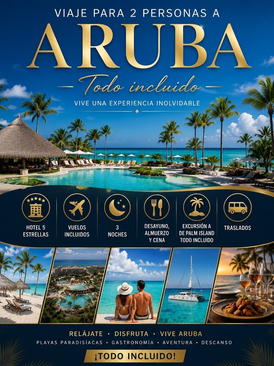 Segundo Premio: Viaje a Aruba (2 personas)
